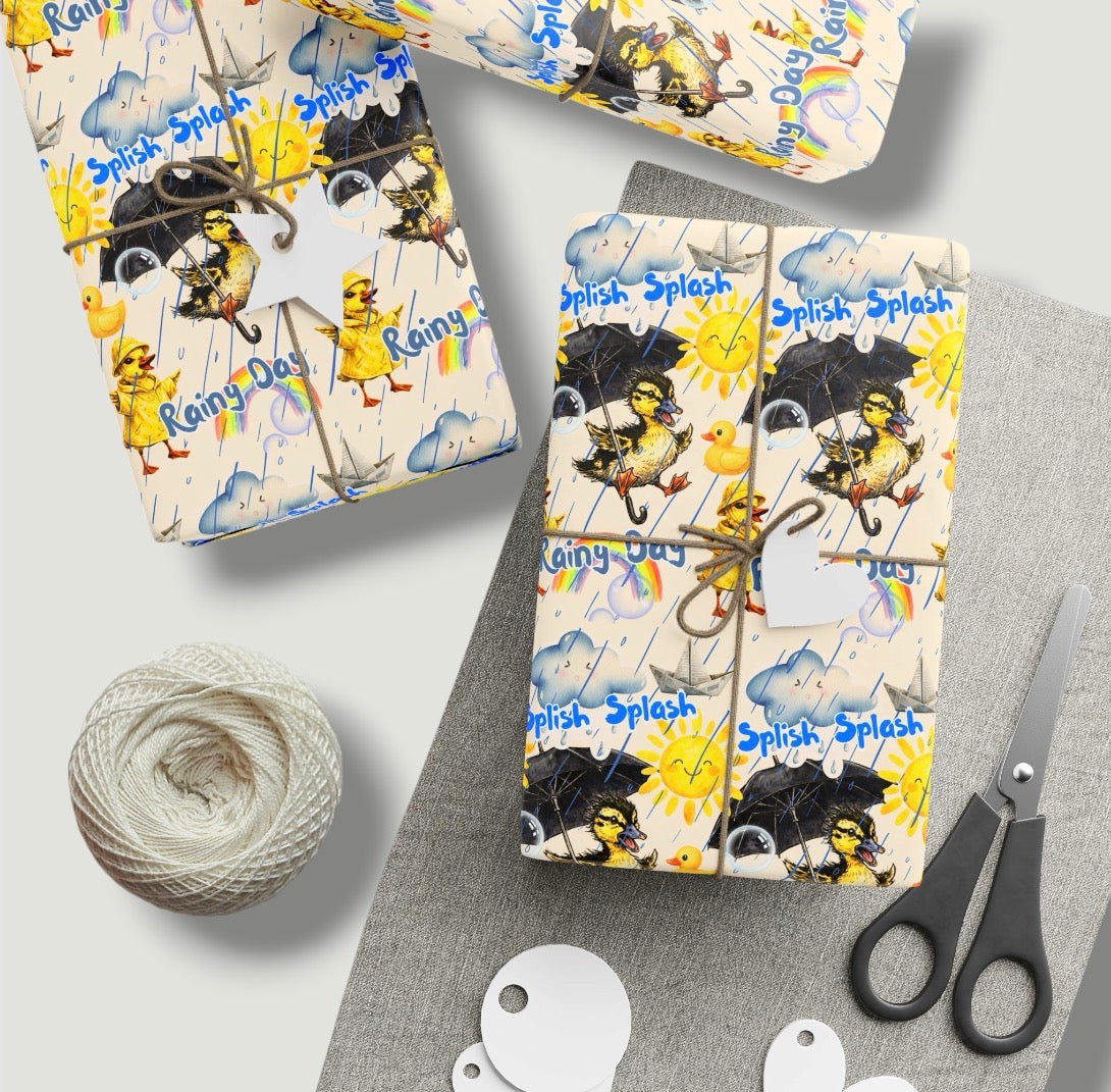 Rainy Day 3-Pack Wrapping Paper