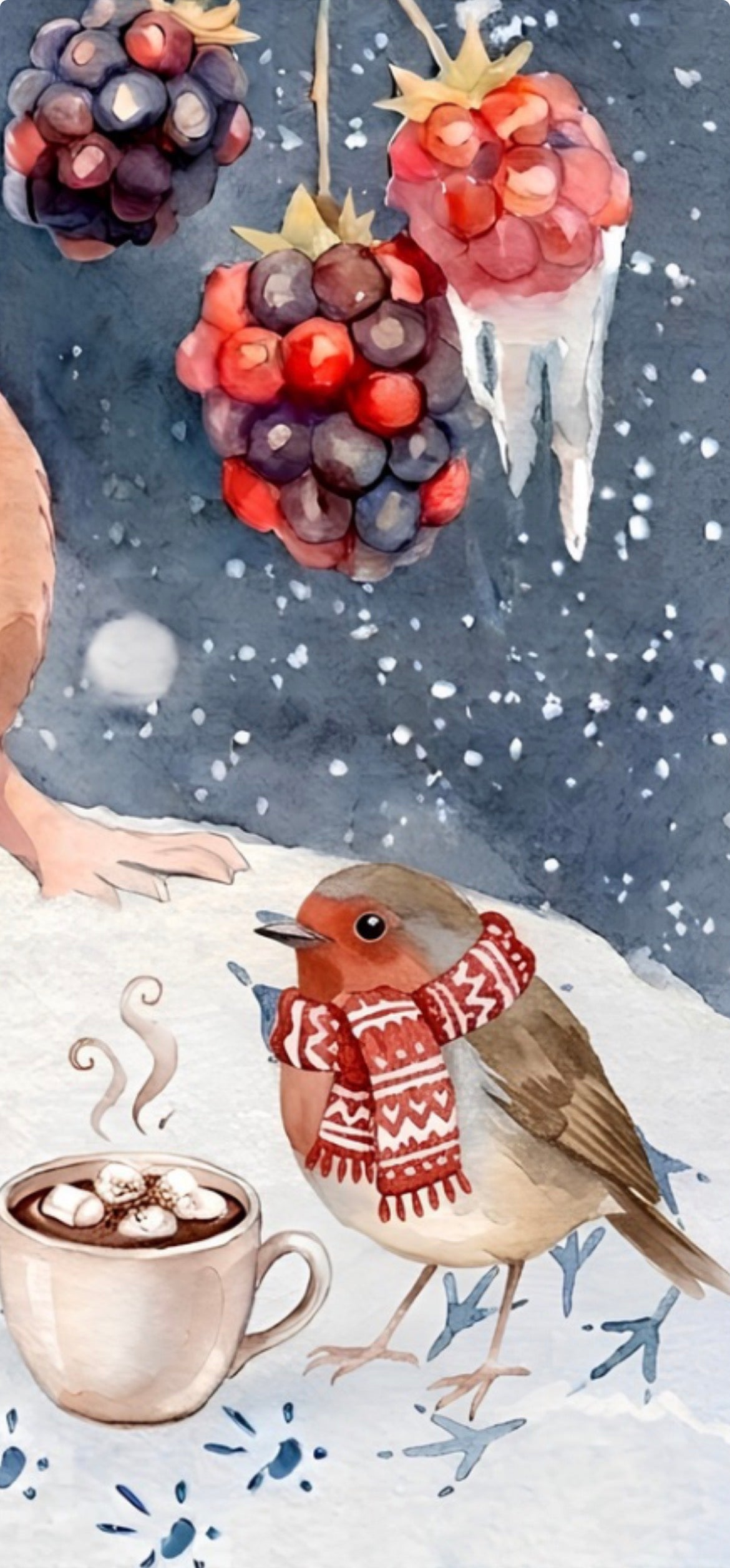 Berry Christmas 6x6" Square 10-Pack Christmas Cards