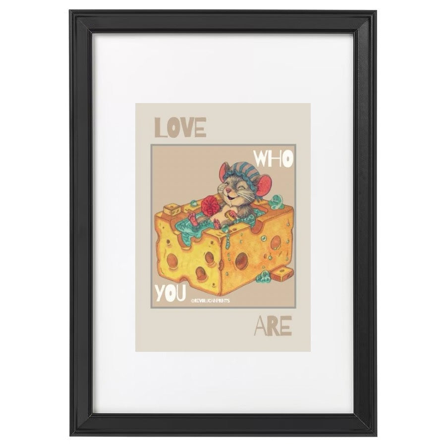 Love Who You Are 21x30cm: Black