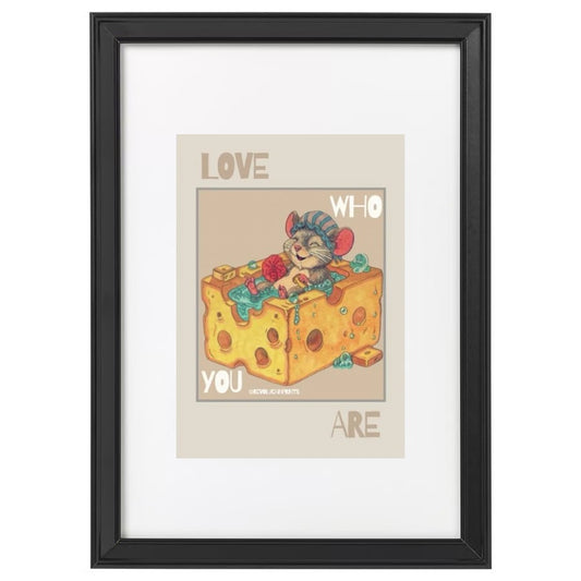 Love Who You Are 21x30cm: Black