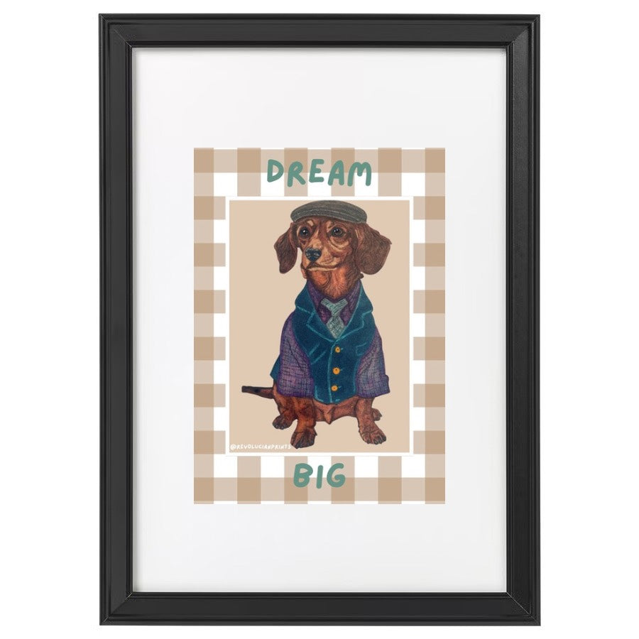 Dream Big 21x30cm: Black