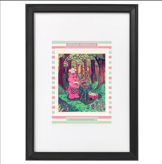 Bear Grills 21x30cm: Black