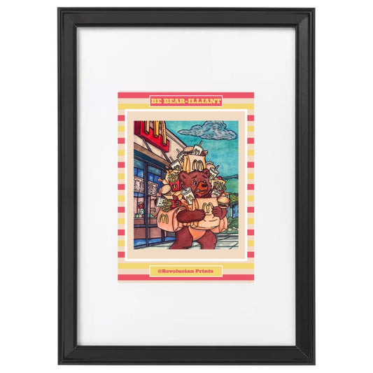 Be Bear-illiant 21x30cm: Black