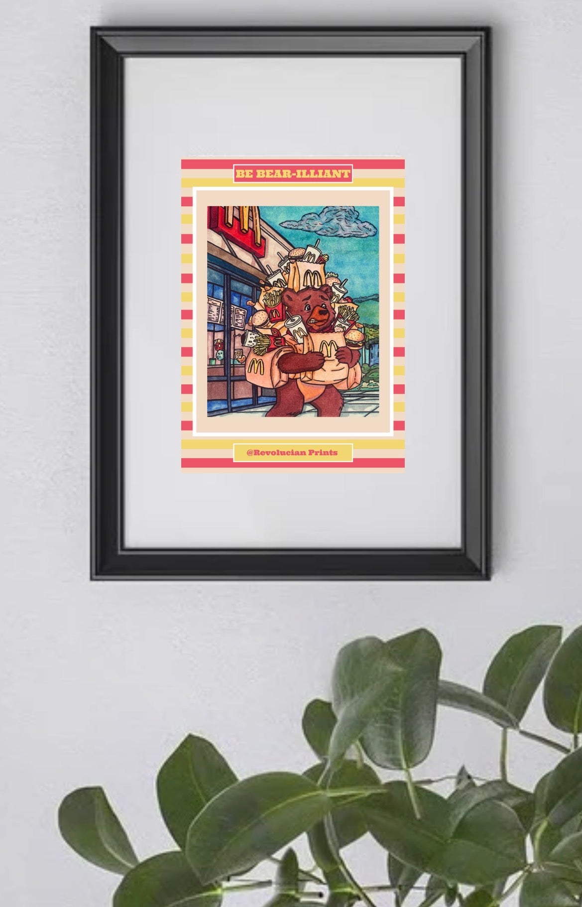 Be Bear-illiant 21x30cm: Black