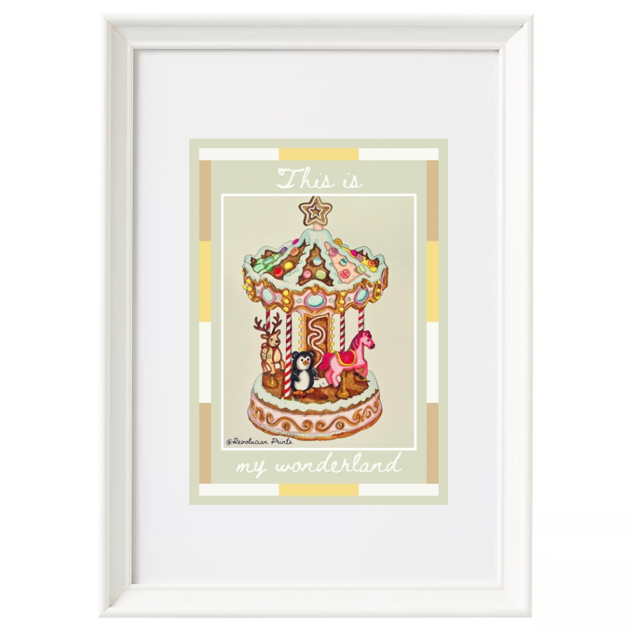 This Is My Wonderland 21x30cm: White