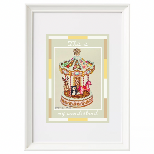 This Is My Wonderland 21x30cm: White