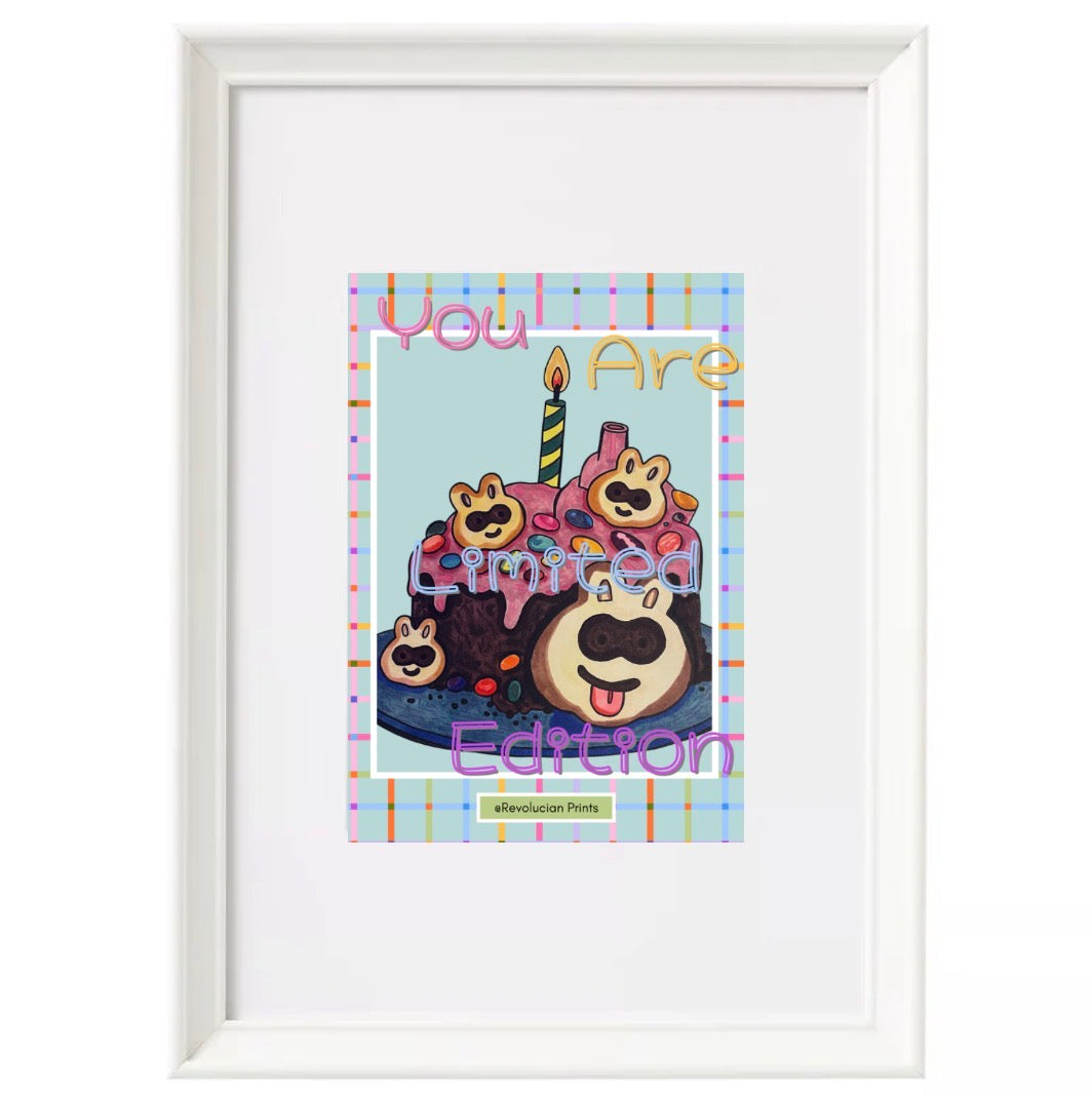 You Are Limited Edition 21x30cm: White