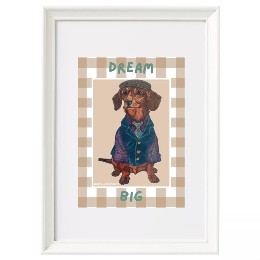 Dream Big 21x30cm: White