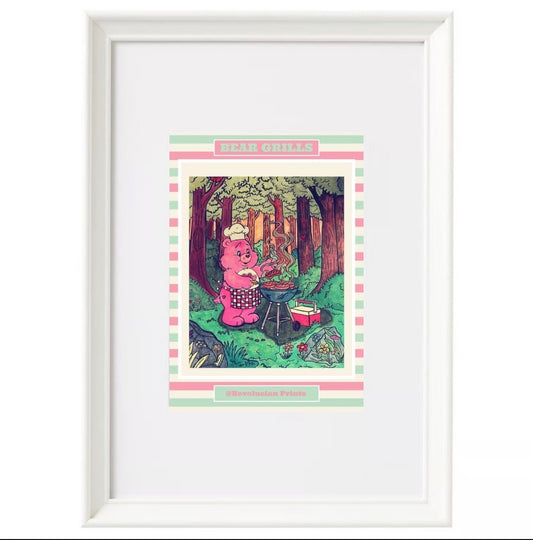 Bear Grills 21x30cm: White