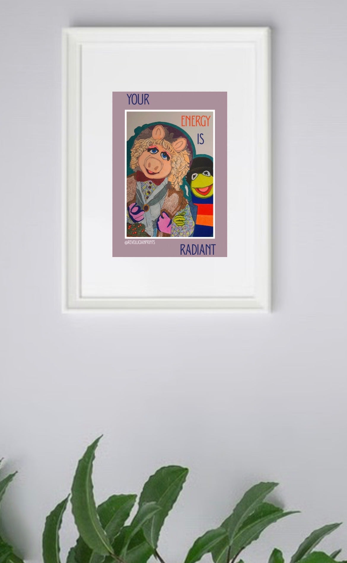 Your Energy Is Radiant 21x30cm: White
