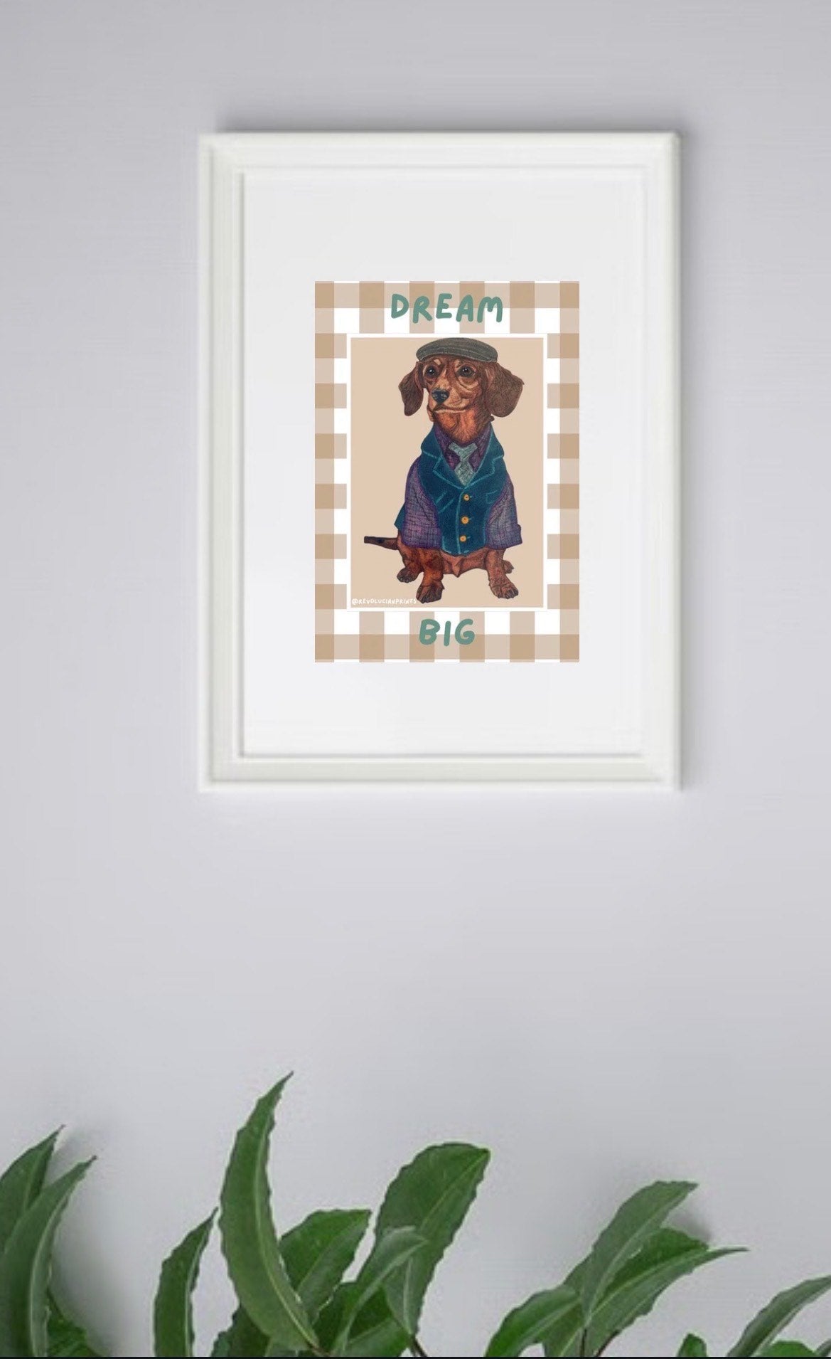 Dream Big 21x30cm: White