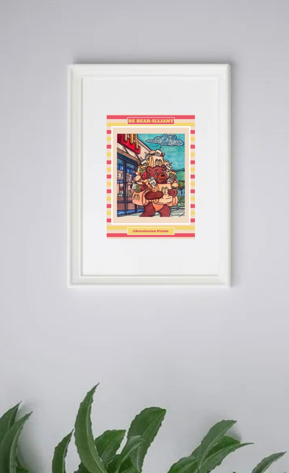 Be Bear-illiant 21x30cm: White