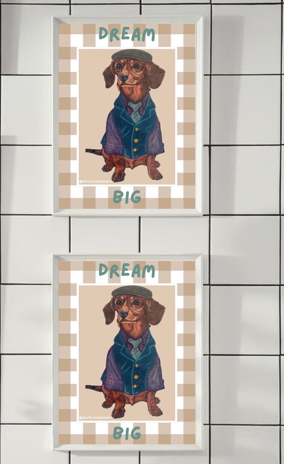 Dream Big 21x30cm: White