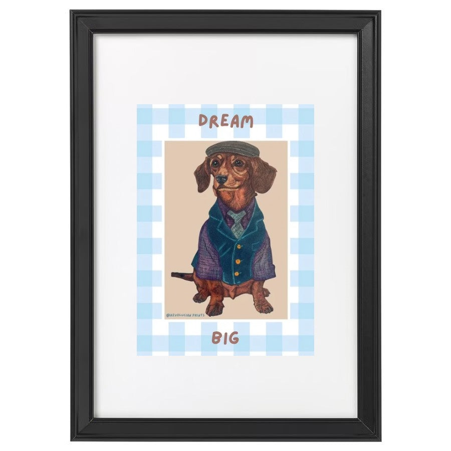 Dream Big 21x30cm: Black