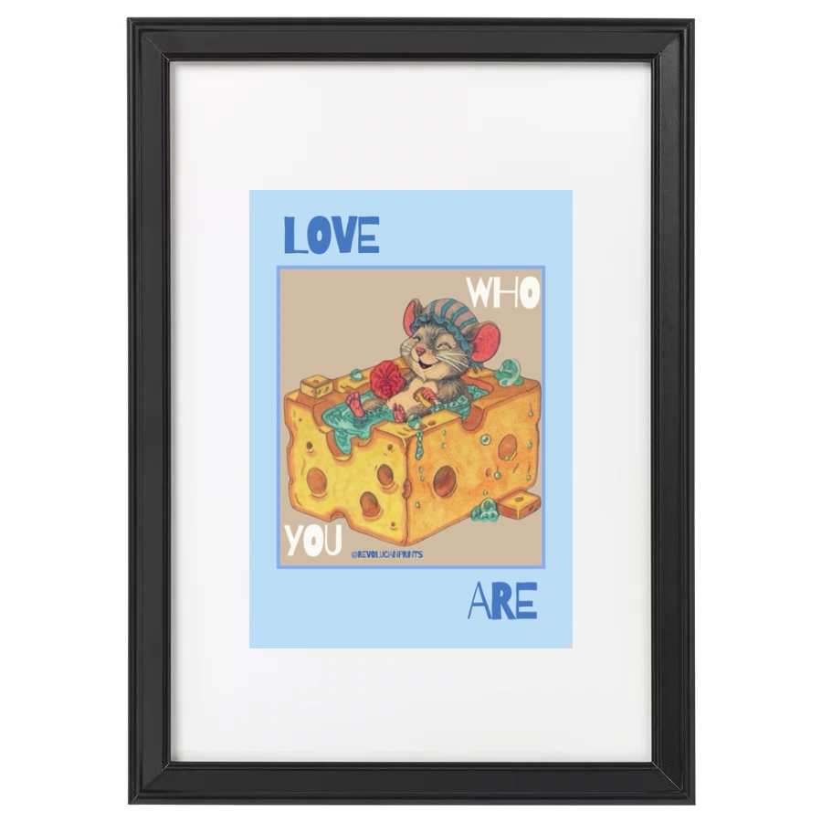 Love Who You Are 21x30cm: Black