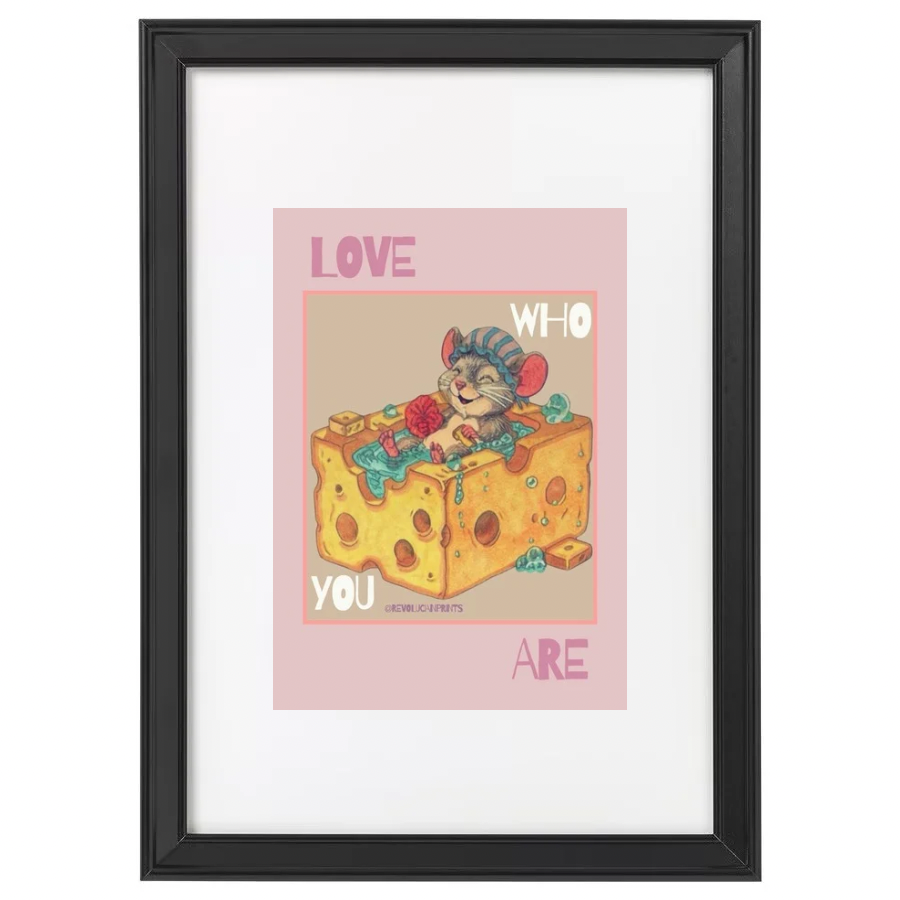 Love Who You Are 21x30cm: Black