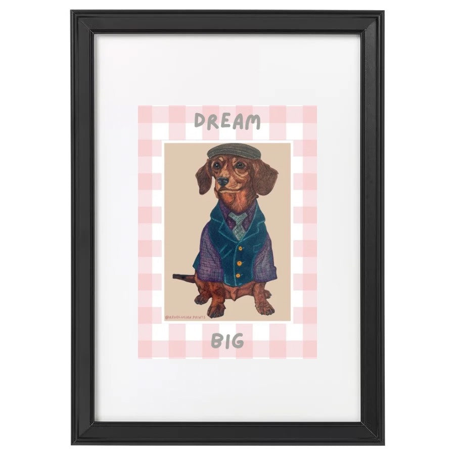 Dream Big 21x30cm: Black