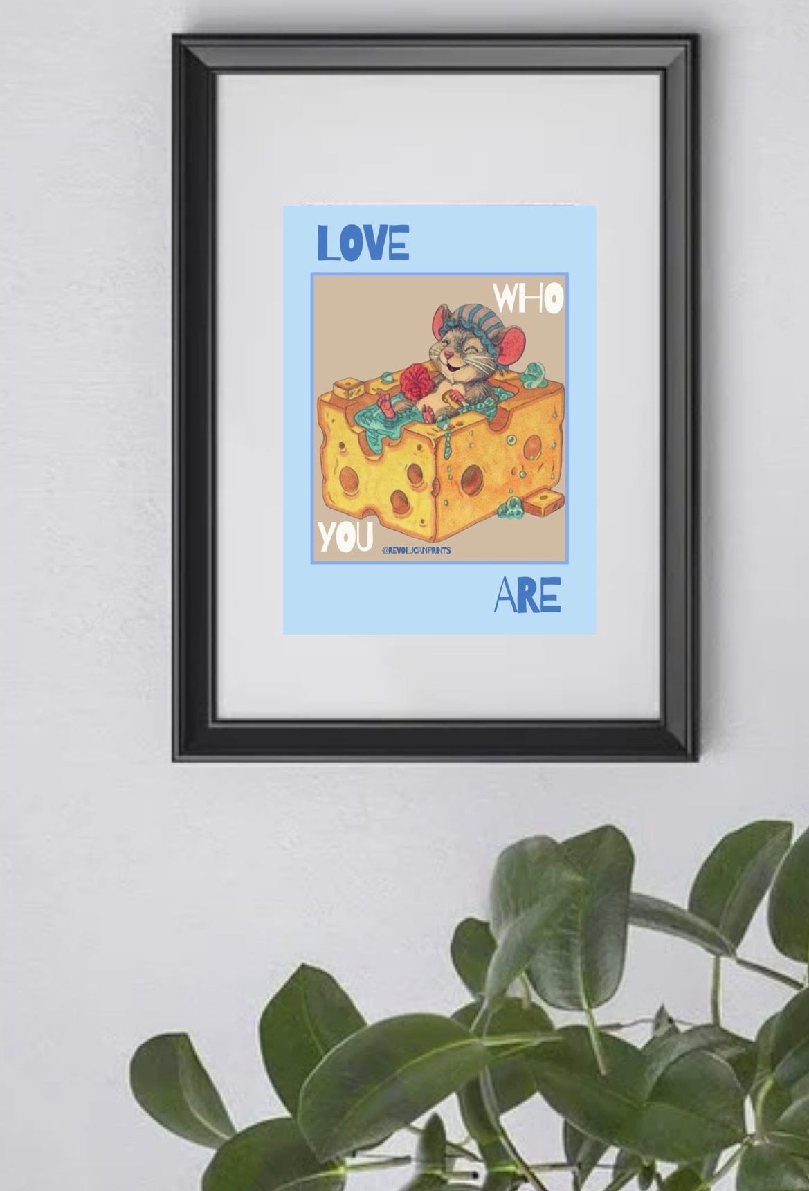 Love Who You Are 21x30cm: Black