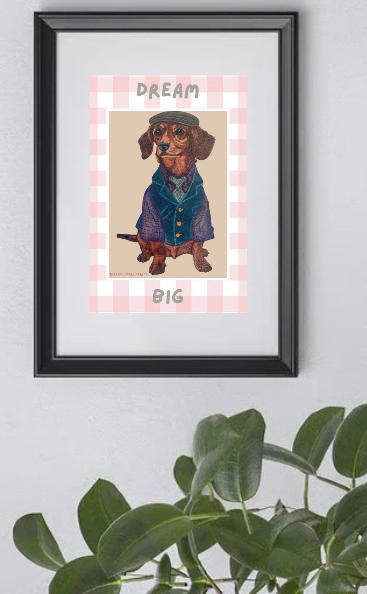 Dream Big 21x30cm: Black