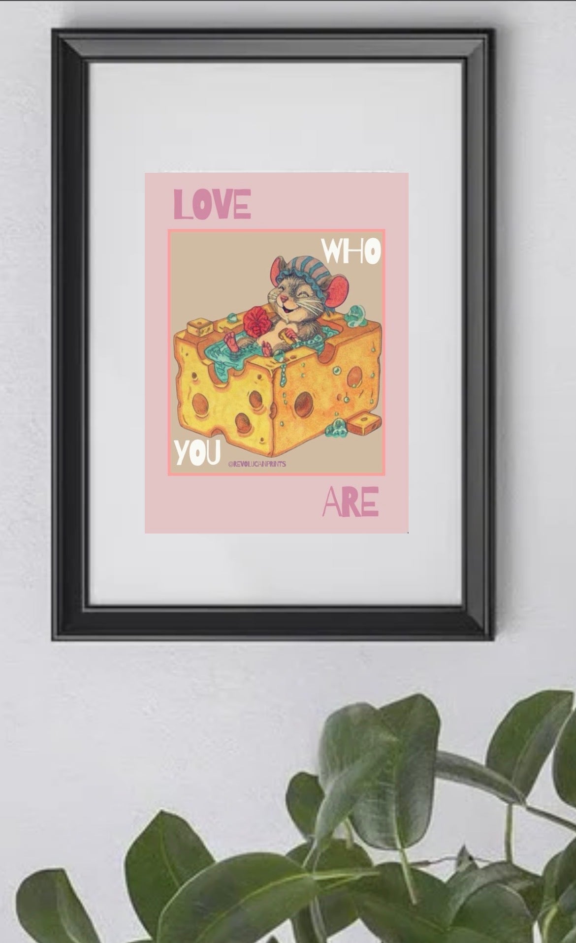 Love Who You Are 21x30cm: Black
