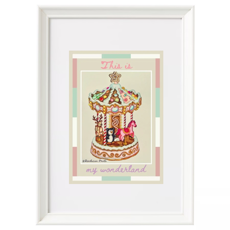 This Is My Wonderland 21x30cm: White