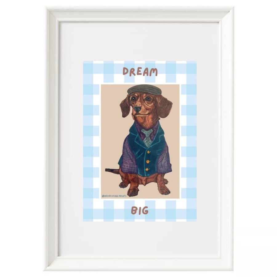 Dream Big 21x30cm: White