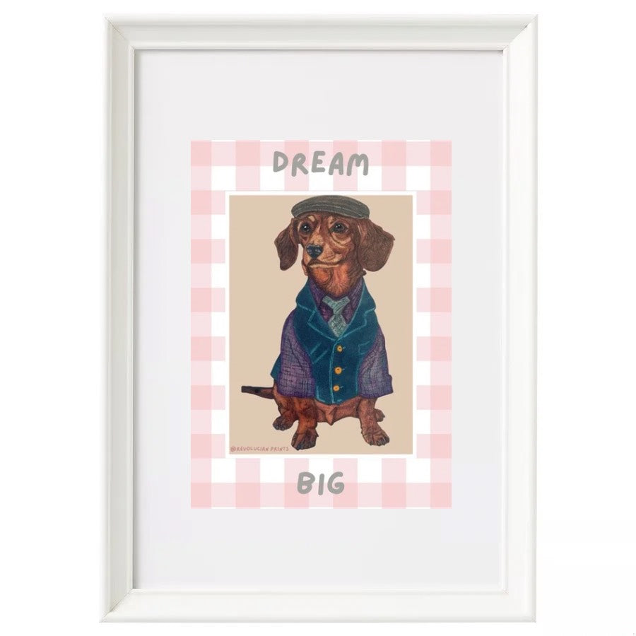 Dream Big 21x30cm: White