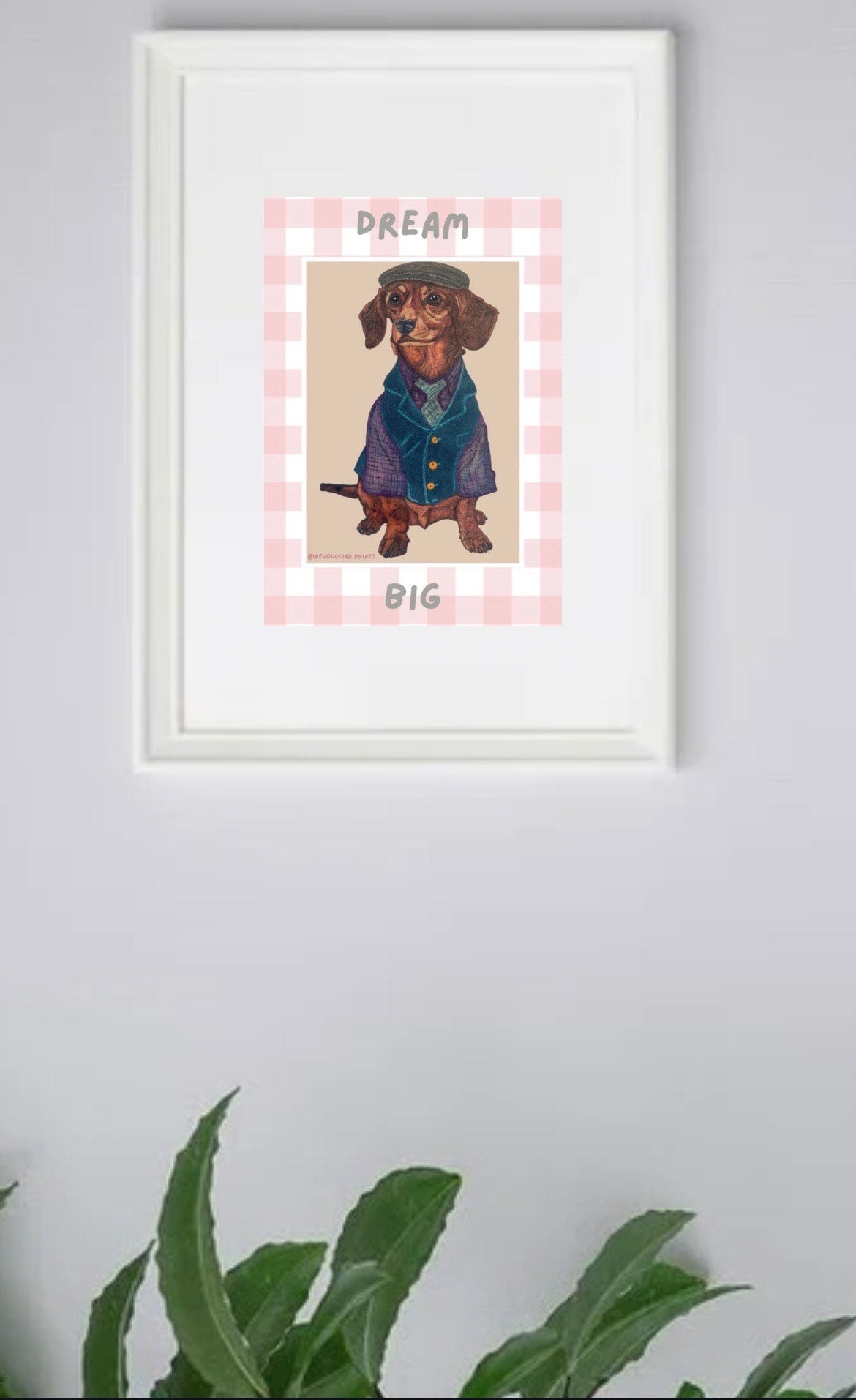 Dream Big 21x30cm: White