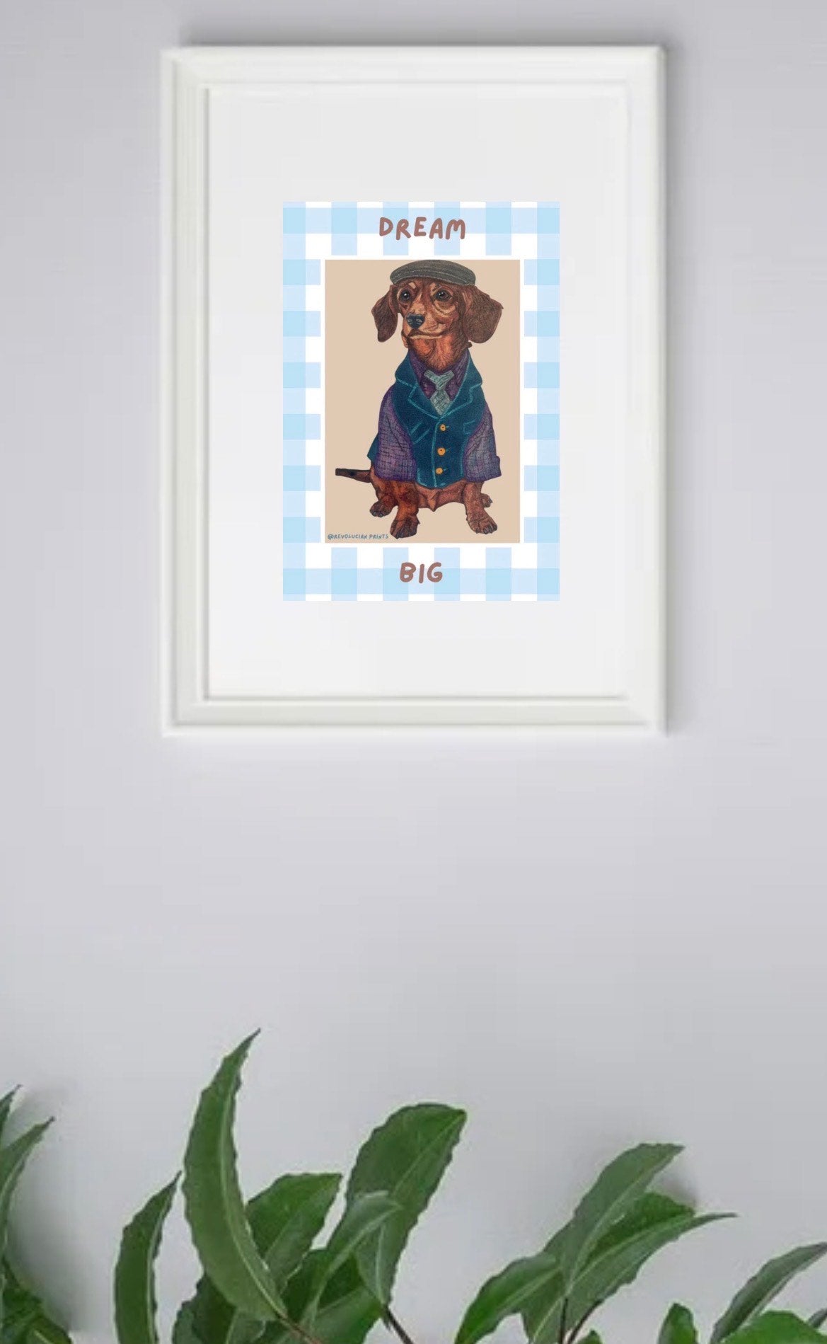 Dream Big 21x30cm: White
