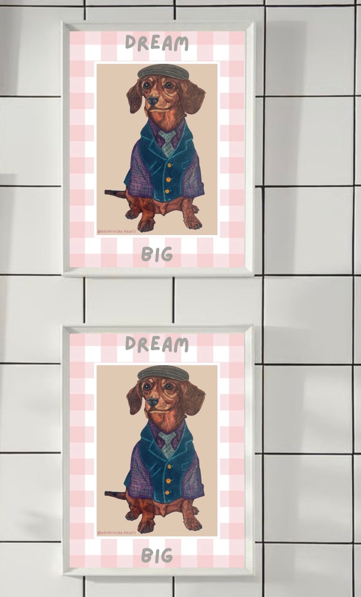 Dream Big 21x30cm: White