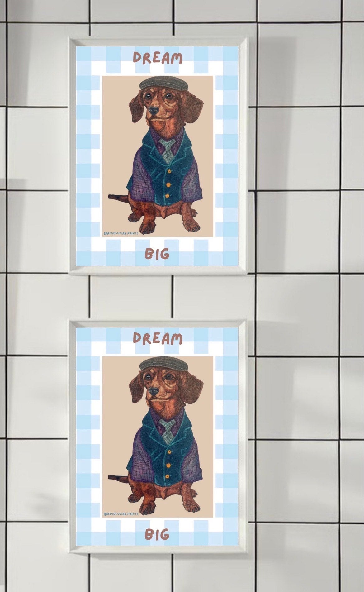 Dream Big 21x30cm: White
