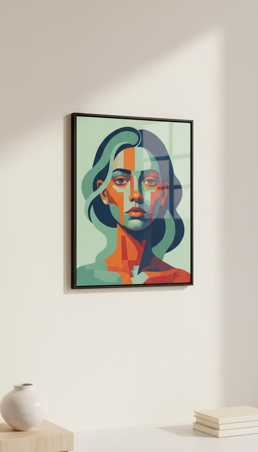Fresh Mint contemporary portrait signed edition