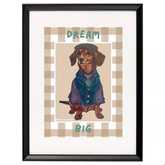 Dream Big 30x40cm: Black