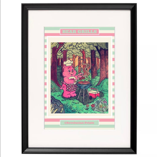 Bear Grills 30x40cm: Black