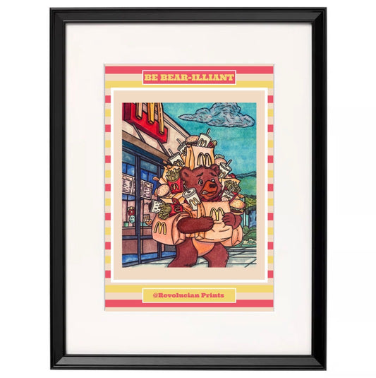 Be Bear-illiant 30x40cm: Black