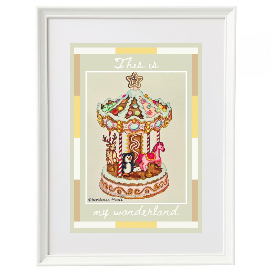 This Is My Wonderland 30x40cm: White