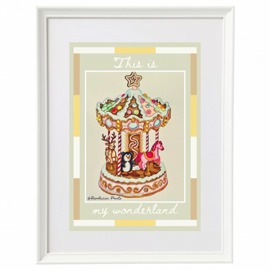 This Is My Wonderland 30x40cm: White