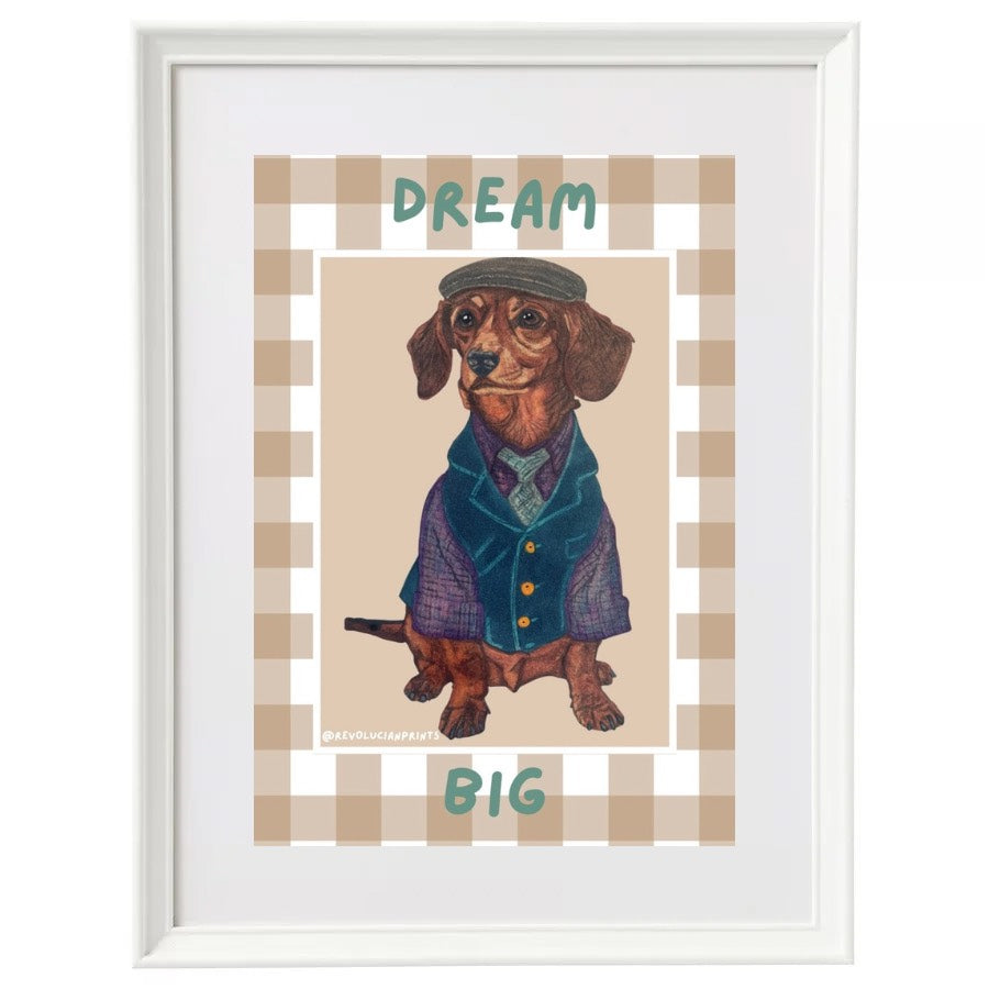 Dream Big 30x40cm: White