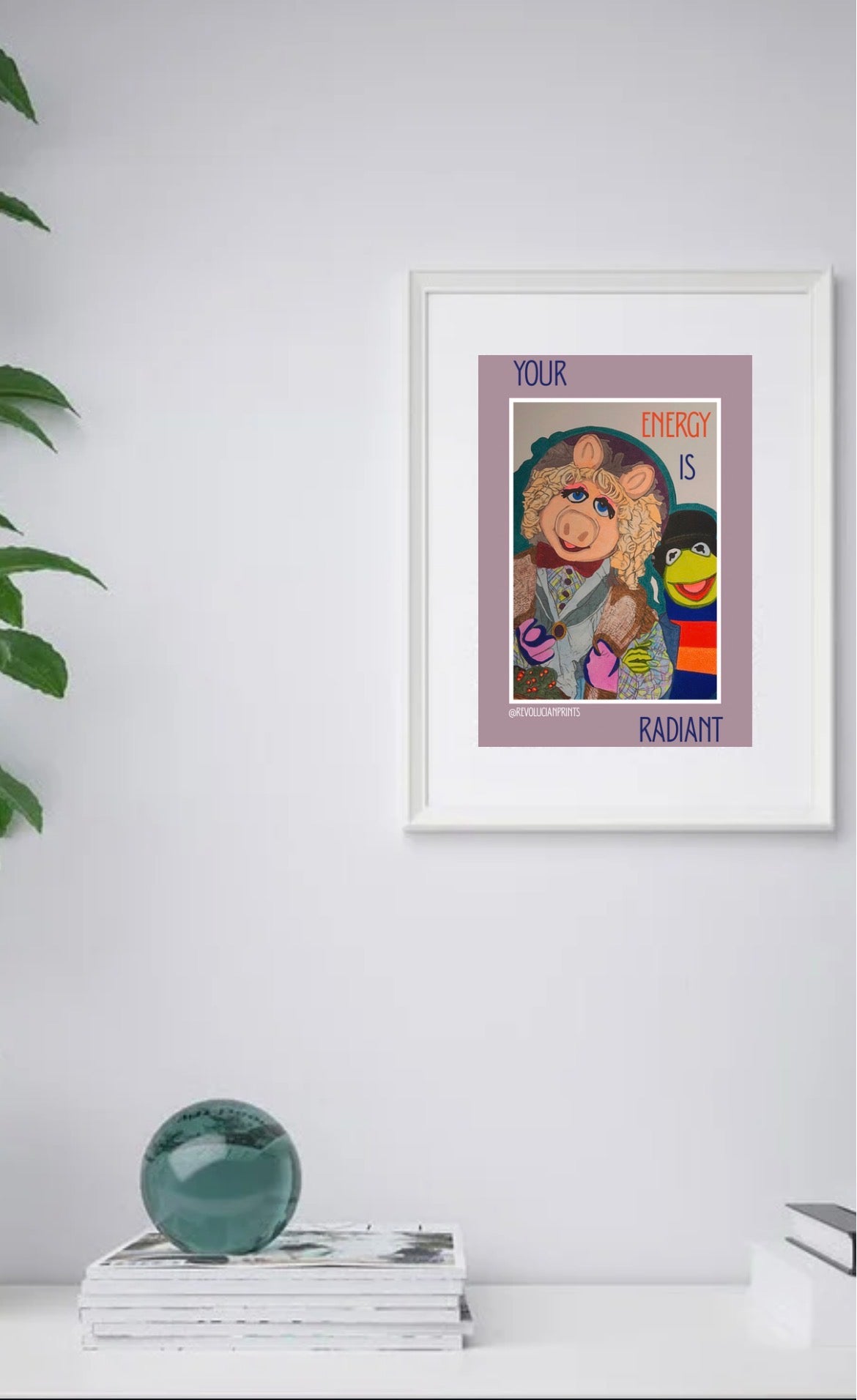 Your Energy Is Radiant 30x40cm: White