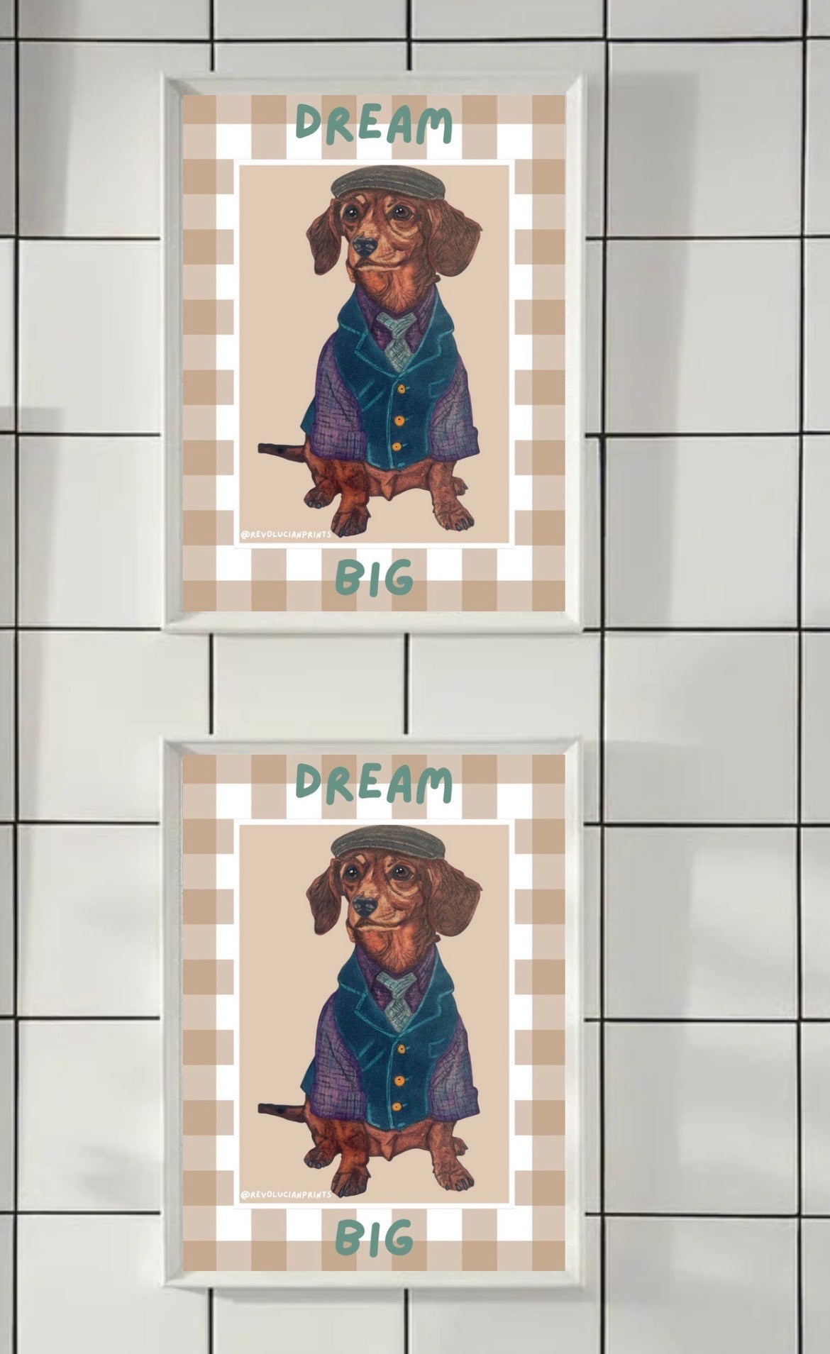 Dream Big 30x40cm: White
