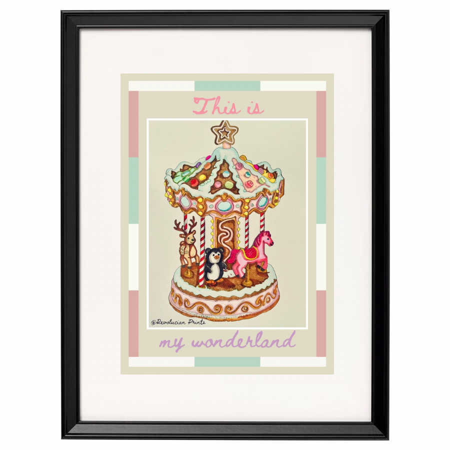 This Is My Wonderland 30x40cm: Black