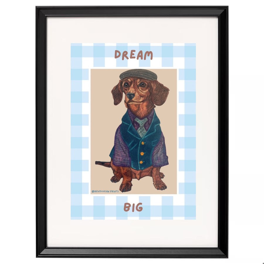 Dream Big 30x40cm: Black
