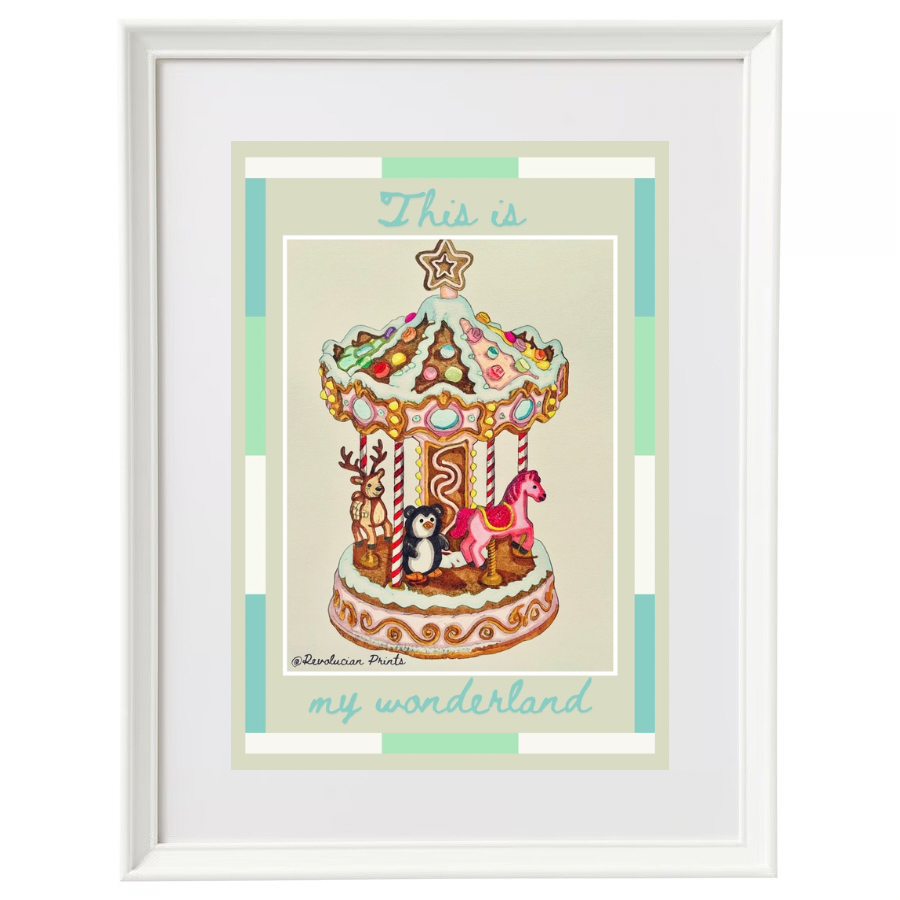 This Is My Wonderland 30x40cm: White