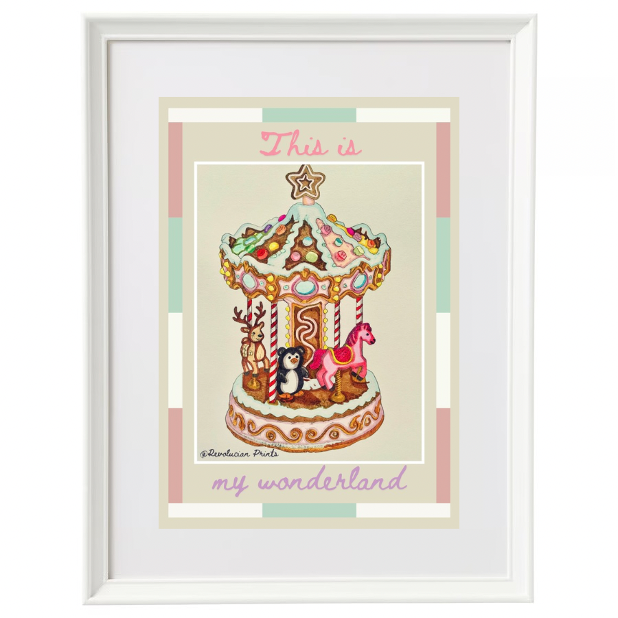 This Is My Wonderland 30x40cm: White