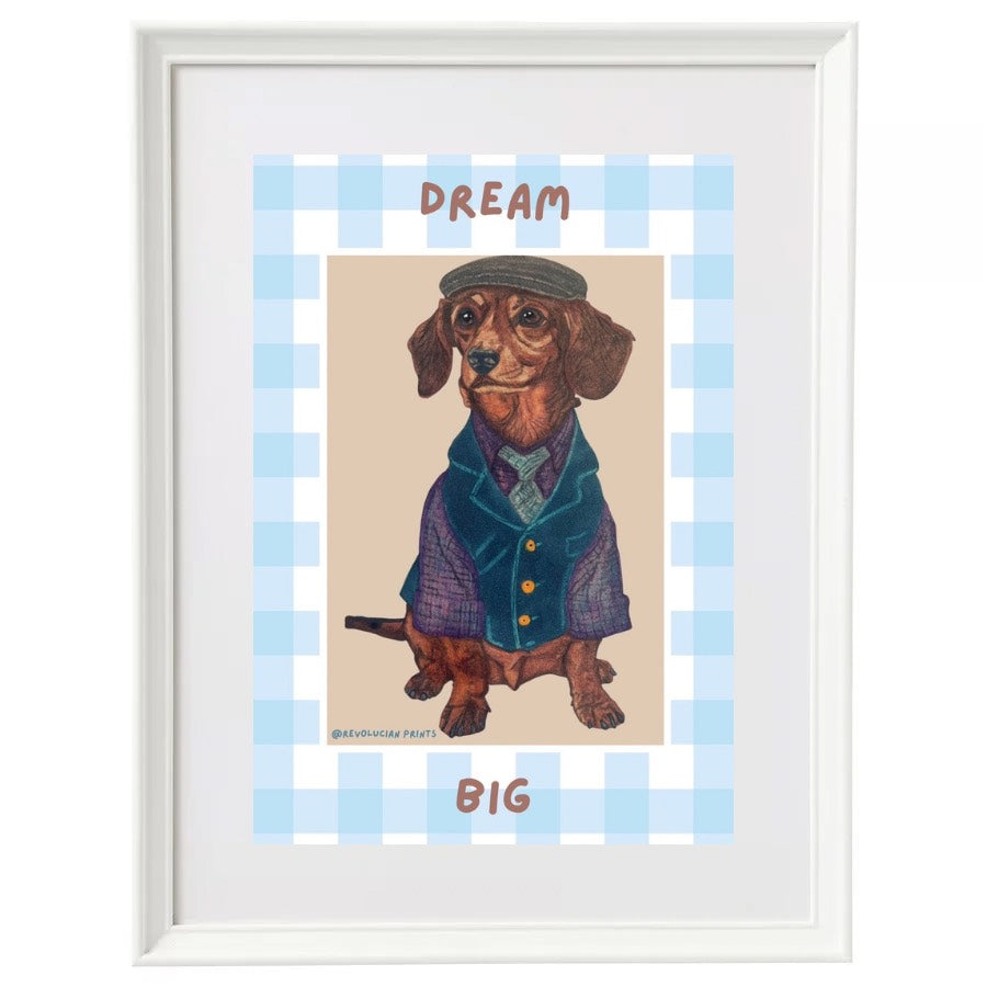 Dream Big 30x40cm: White