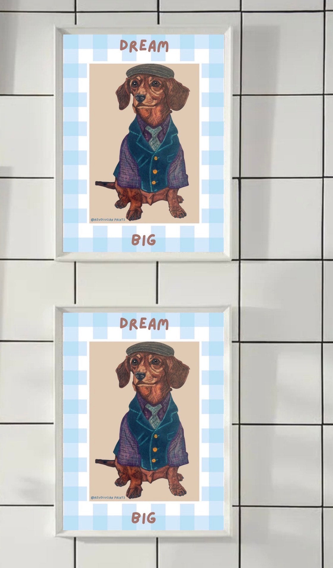 Dream Big 30x40cm: White