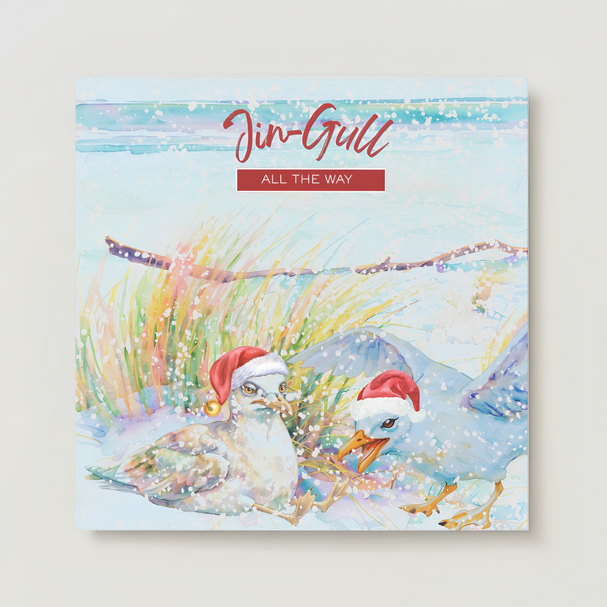 Jin-Gull All The Way 6x6" Square 10-Pack Christmas Cards