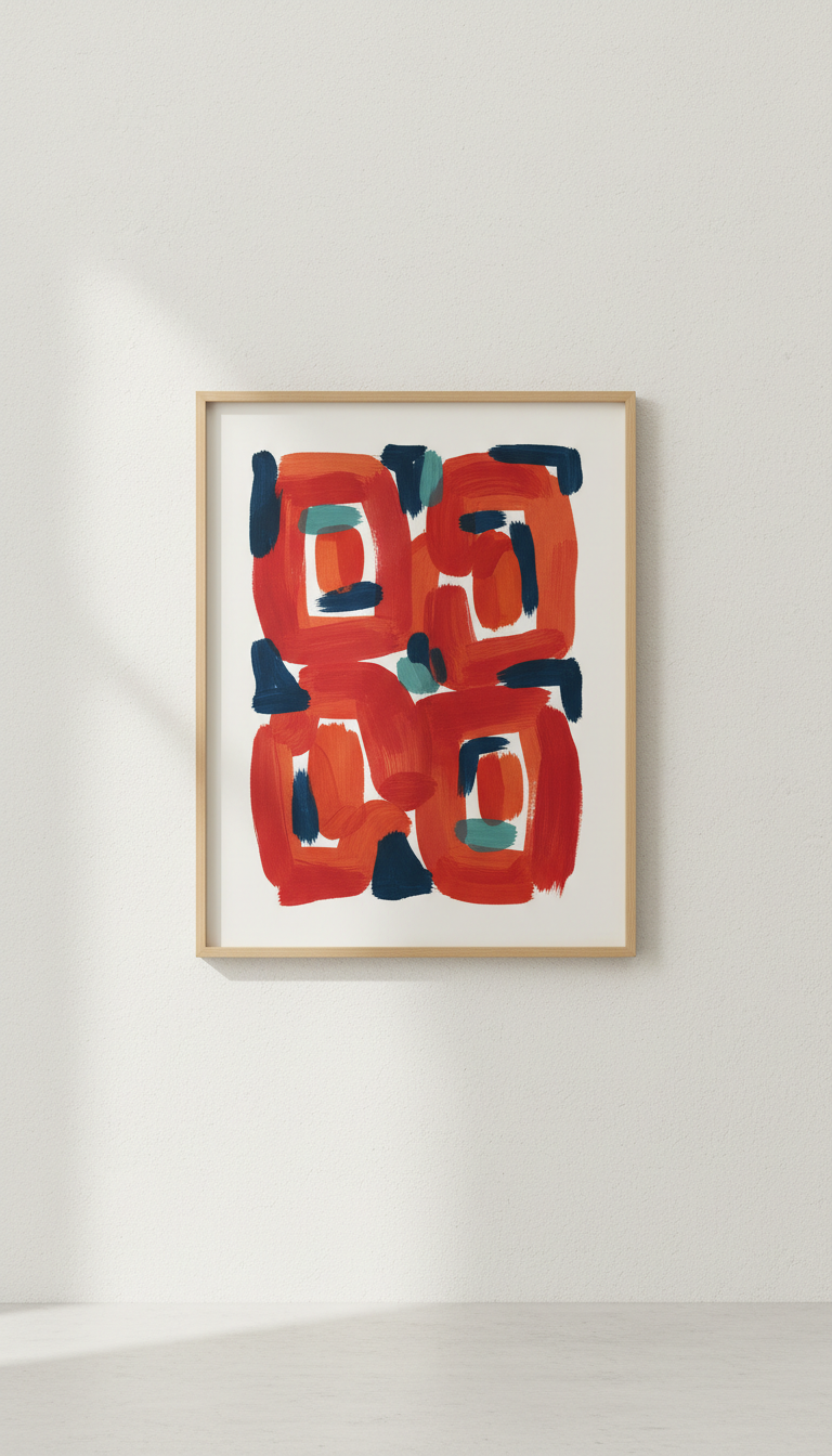 Statement Red abstract limited-edition print