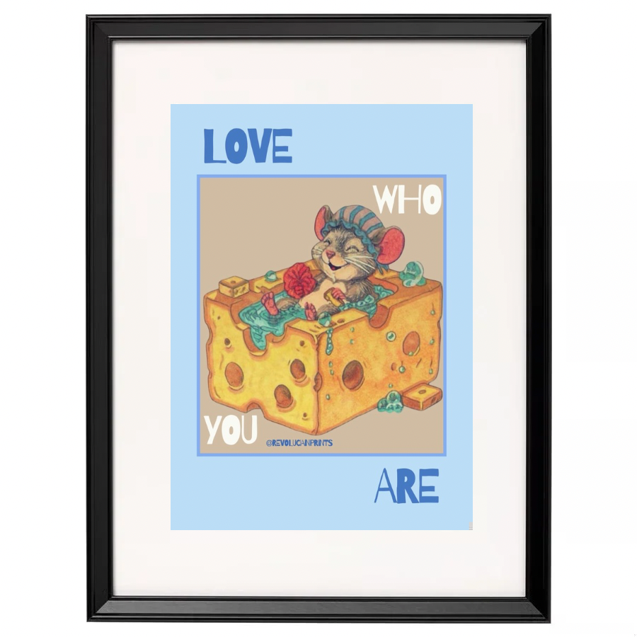 Love Who You Are 30x40cm: Black