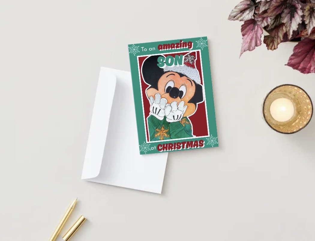 A Very Mickey Christmas Card